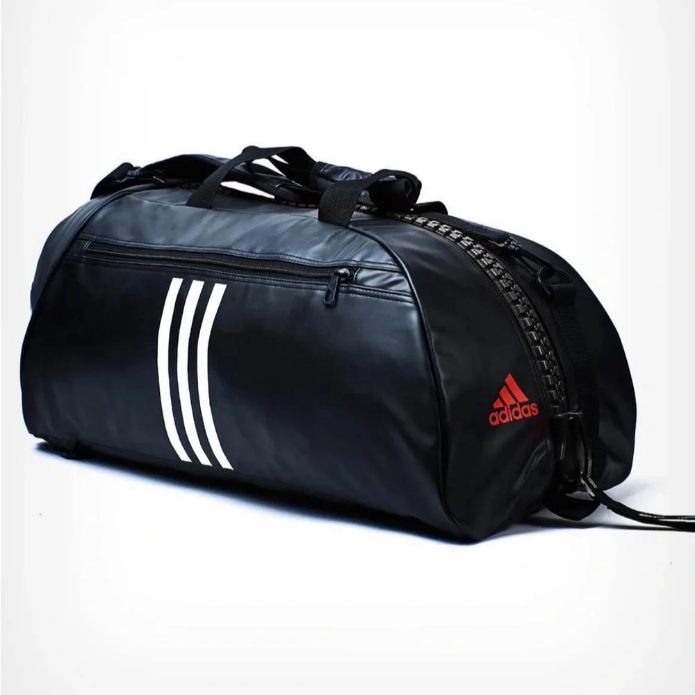 Adidas Equipe Gracie Barra Jiu Jitsu Competition Team Black Sports Duffel Bag - Picture 2 of 6